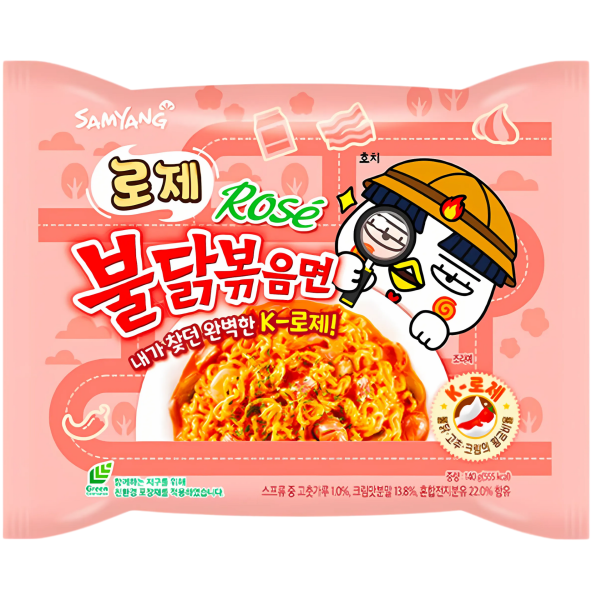 SAMYANG - Buldak Hot Chicken Ramen - Rose Flavor 140g